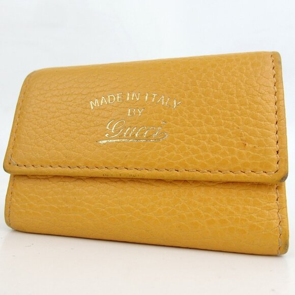 Authentic GUCCI 354499.0416 6 hooks key holder leather [Used] - Picture 1 of 13